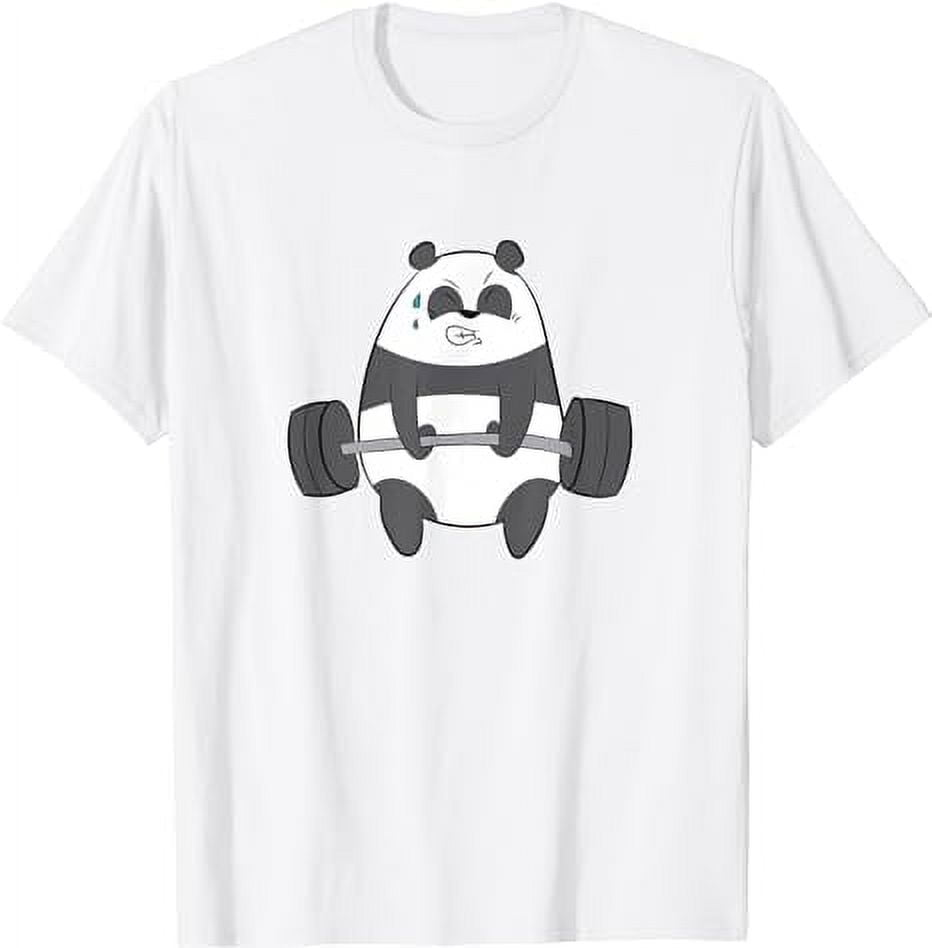 Panda Weightlifting Fitness Panda Gym Pandas T-Shirt - Walmart.com