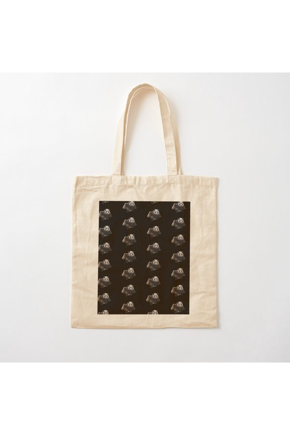 Panda Wild Animal Collections Canvas Tote Bags, Reusable Shopping Bag
