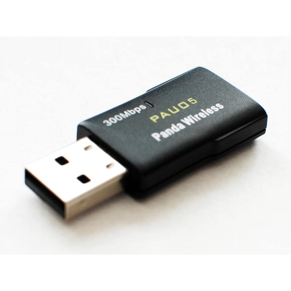 Panda Wireless PAU05 300Mbps Wireless N USB Adapter - Windows Vista/7/8/8.1/10, Mint, Ubuntu, Fedora, openSUSE, Centos, Lubuntu, Zorin, Kali Linux and Raspbian