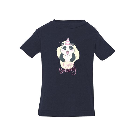 Panda Wishing Happy Birthday T-Shirt Infant -Image by Shutterstock,  18 Months