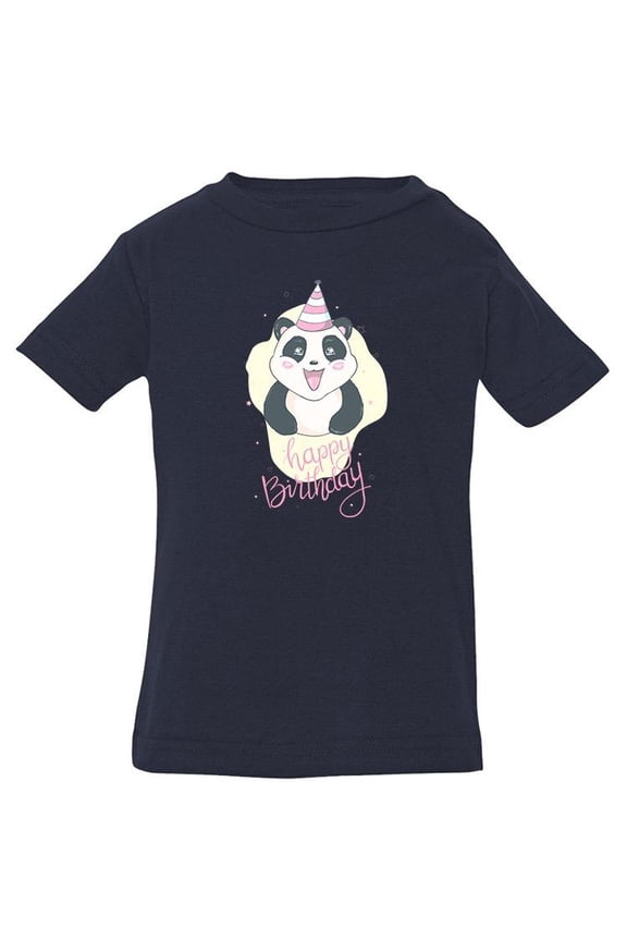 Panda Wishing Happy Birthday T-Shirt Infant -Image by Shutterstock,  18 Months