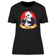 thumbnail image 1 of Panda With China Ribbon T-Shirt Women -Image by Shutterstock, Female Medium, 1 of 2