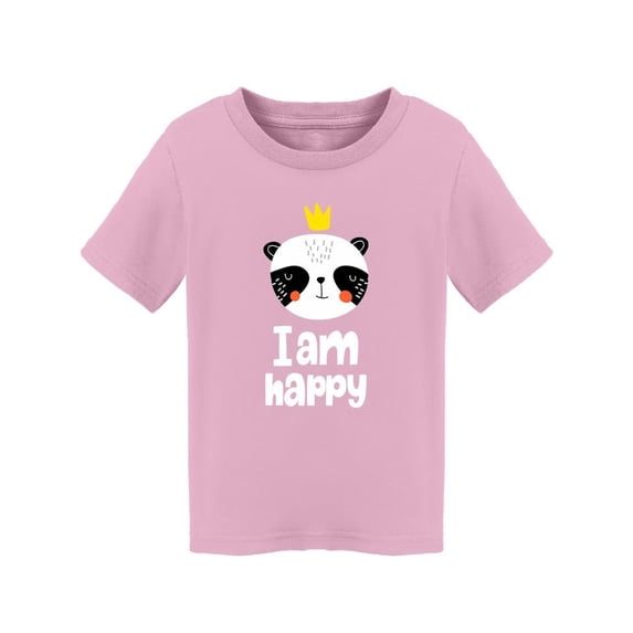 Panda With Crown I Am Happy T-Shirt Toddler -Image by Shutterstock, 5 Toddler