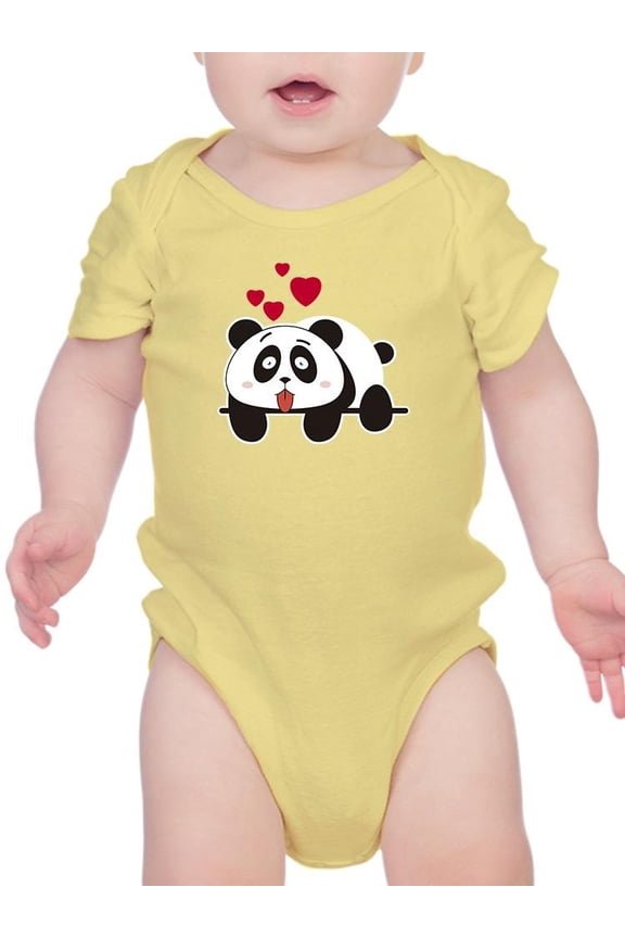 Panda With Hearts Bodysuit Infant -Image by Shutterstock, Newborn