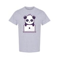 thumbnail image 1 of Panda With Laptop T-Shirt Men -Image by Shutterstock, Male Medium, 1 of 2