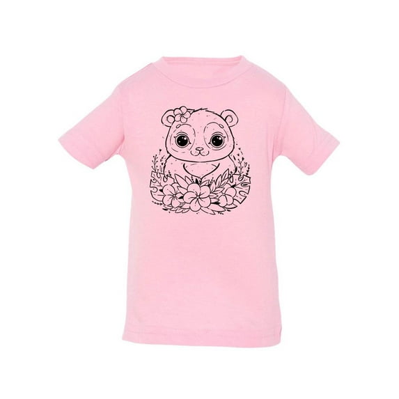Panda With Tropical Leaves T-Shirt Infant -Image by Shutterstock, 18 Months