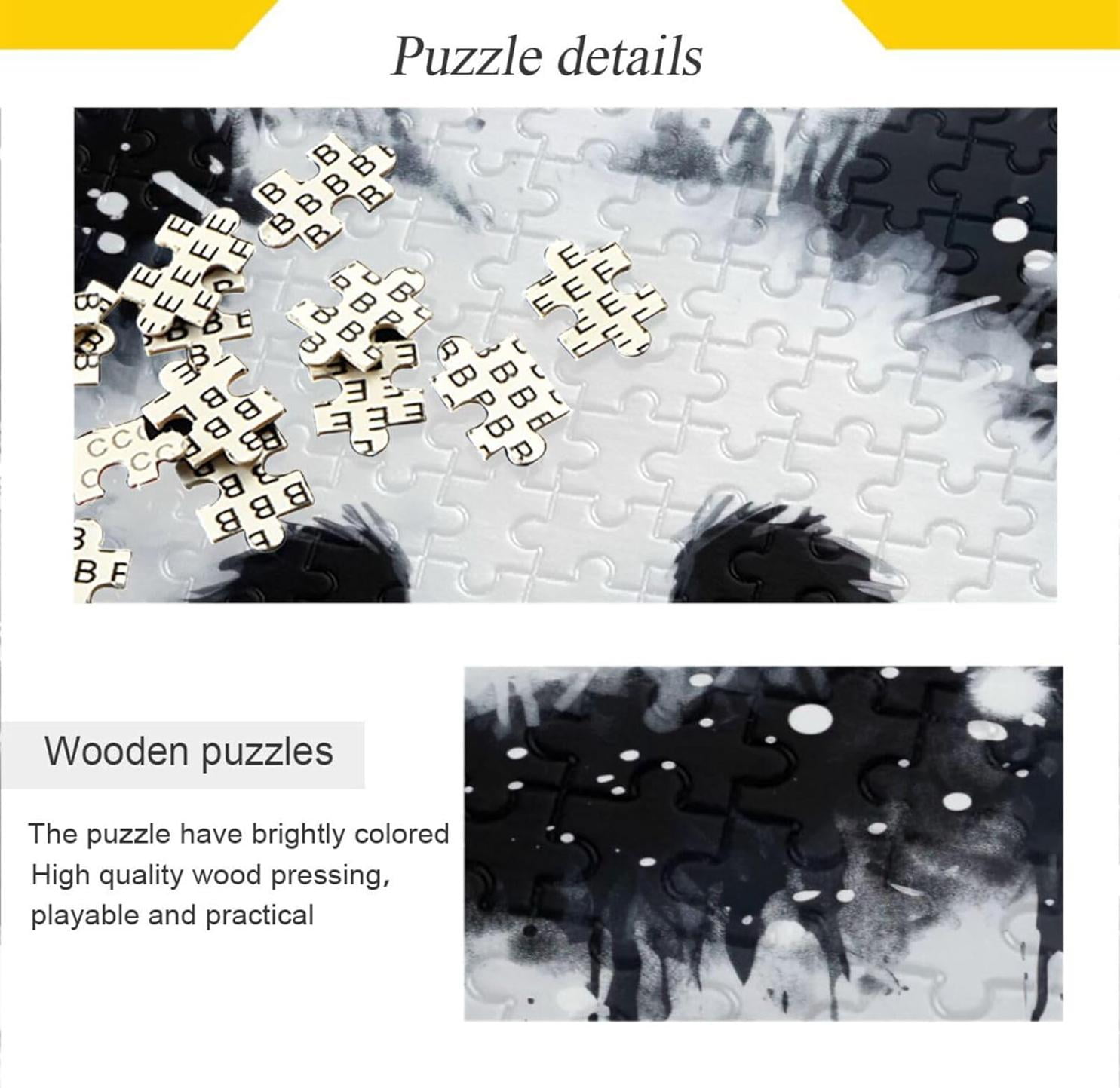 Panda Wooden Jigsaw Puzzles, Intellectual Entertainment Educational ...