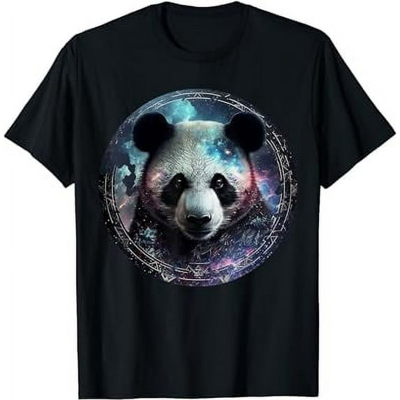 Panda art fantasy motif animal print panda Large size breakable trend T-Shirt