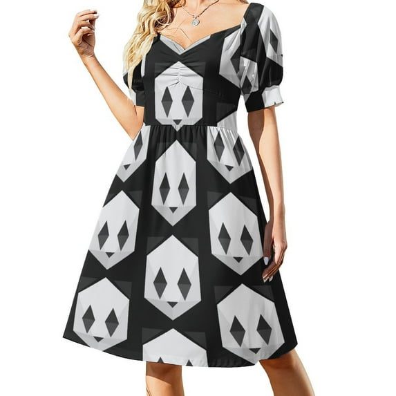 Panda (black) Sleeveless Dress african dresses for woman Long dresses ceremony dresses Dress for pregnant women