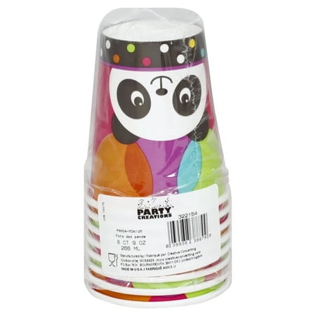 Panda-monium Cups, 8-Pack