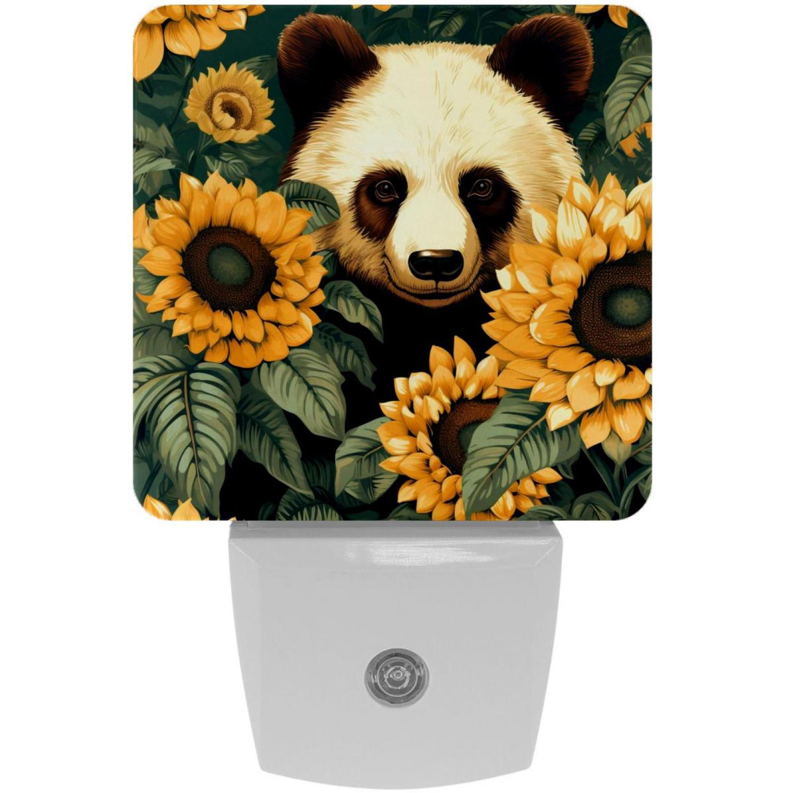 Panda sunflowers LED Square Night Light - Small and Bright Square ...