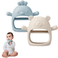 PandaEar 2 Pack Silicone Baby Teethers, Hand Teether Mitten,Teething Toy for Toddler, Baby gifts