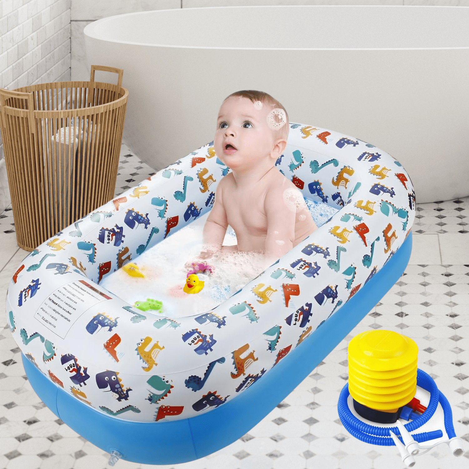 Portable Bathtub Inflatable Bathtub Seat Inflatable Baby Seat