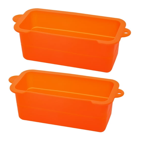 PandaEar Orange Silicone Grease Catcher Set of 2 | Anti-Drip Kitchen Tool for Cooking | Heat-Resistant and Easy to Clean