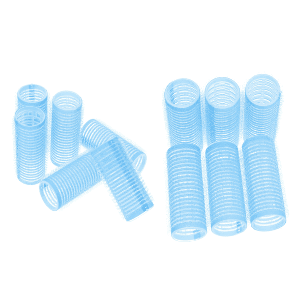 PandaTop 12 PCS Roller Hair Curlers for Medium Short Hair,Self-Adhesive Curler,Heatless Roller Hair Curler for Bangs,Create Natural Curly Hairstyle(Random Color)