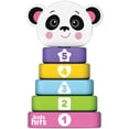 thumbnail image 1 of Kids Hits: Stack & Play Panda - Wooden Stacking & Sorting Ring Toy, Numbers, Shape & Colors, Eco-Friendly Wood, Montessori Learning Play, Toddlers 1+, 1 of 9