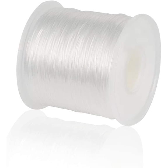 Pandahall 984ft Elastic Fibre String 0.5mm Stretchy Bracelet Beading String Cord for DIY Jewelry Making 0.5mm-300m/328ya