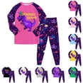 thumbnail image 1 of Pandaie 2-8Y Boys Girls Pajamas Set 2 Piece Kids Carnival Dinosaur Long Sleeve Sweatshirt Pullover Pants Cotton Fall Winter Cloths Outfits Black 2-3 Years, 1 of 5