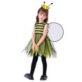 thumbnail image 1 of Pandaie 4-10Y Girls Kids Cute Tulle Dress Set with Headband and Wings Festival Cartoon Dress Up Outfit Yellow,9-10Years, 1 of 7