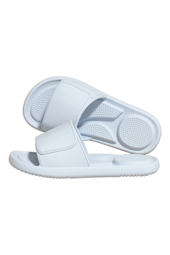 Acupressure Massage Slippers for Women Men Arch Support Non Slip Shower Shoes Pool Beach Bathroom Slides Indoor Outdoor Light Blue Size 7