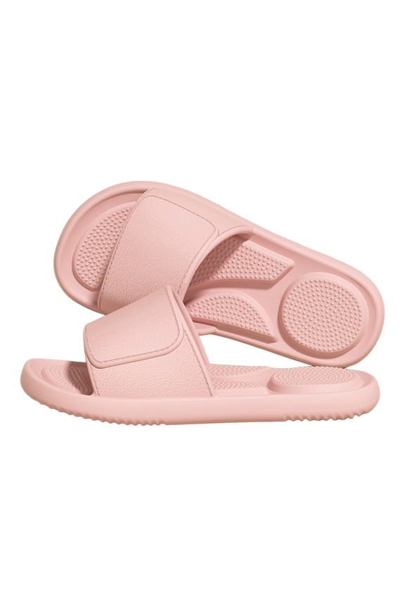 Acupressure Massage Slippers for Women Men Arch Support Non Slip Shower Shoes Pool Beach Bathroom Slides Indoor Outdoor Pink Size 6