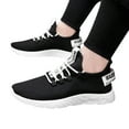 thumbnail image 1 of Pandaie Men's Breathable Mesh Athletic Sneakers Lace up Comfortable Memory Cushioned Sneaker Non Slip Lightweight Casual Walking Running Shoes, 1 of 6