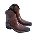 thumbnail image 1 of Pandaie Men's Cowboy Boots Square Closed Toe Work Boots Waterproof Lightweight Mid Calf Booties, 1 of 7