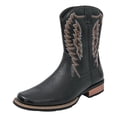 thumbnail image 1 of Pandaie Men's Cowboy Boots Square Closed Toe Work Boots Waterproof Lightweight Mid Calf Booties, 1 of 7