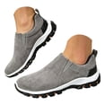 thumbnail image 1 of Pandaie Men's Slip on Loafer Walking Shoes Faux Suede Comfortable Lightweight Outdoor Hiking Sneakers Non Slip Casual Fashionable Work Shoe Size 7‑12, 1 of 6