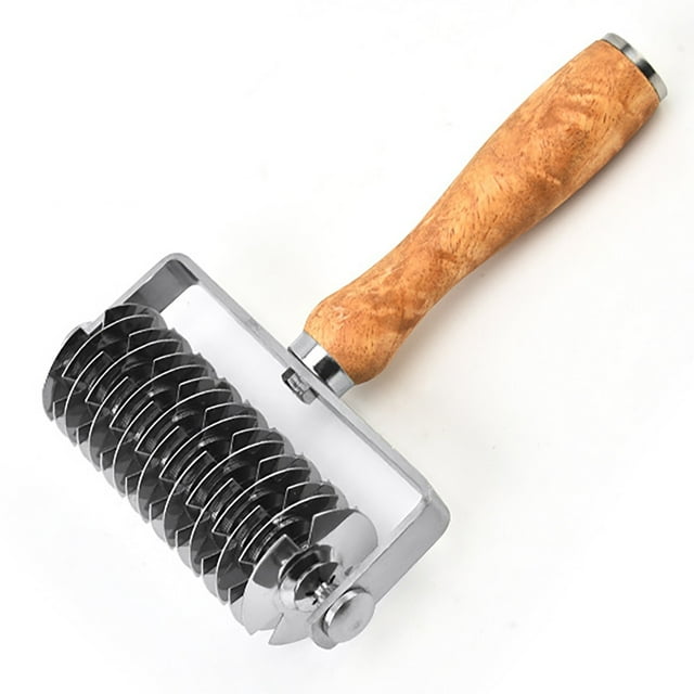 Pandaie Pastry Lattice Roller Cutter Stainless Steel Dough Lattice Top
