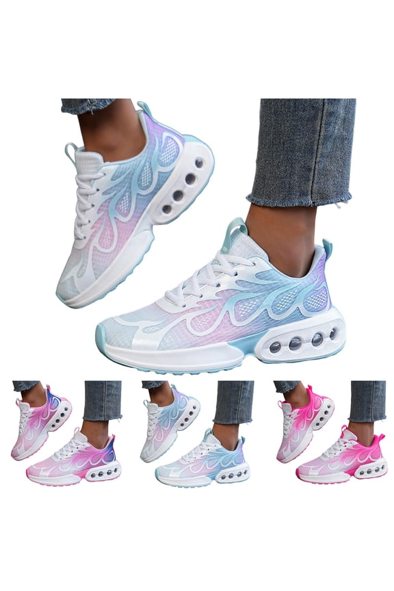 Running Shoes Womens Lightweight Fashion Sport Sneakers Cushioned Casual Walking Athletic Non Slip Tennis Shoes for Gym Workout Jogging Hot Pink Size 9