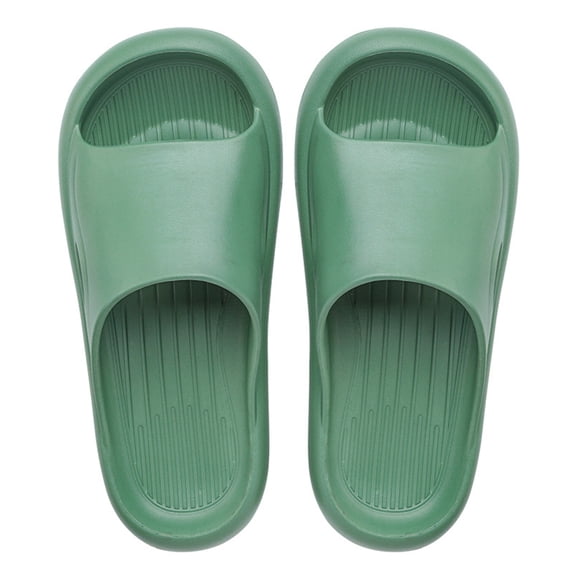Pandaie Shower Shoes for Women Men Quick Drying Non Slip Bathroom Slippers Comfortable Summer Slides Sandals for Pool Spa Beach Green Size 7.5