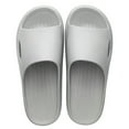 thumbnail image 1 of Pandaie Shower Shoes for Women Men Quick Drying Non Slip Bathroom Slippers Comfortable Summer Slides Sandals for Pool Spa Beach Grey Size 9.5, 1 of 3