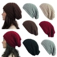 thumbnail image 1 of Pandaie Slouchy Knitted Beanies for Women Fashion Oversized Soft Warm Winter Hat Baggy Skullies Stretch Ear Warmer Beanie, 1 of 7