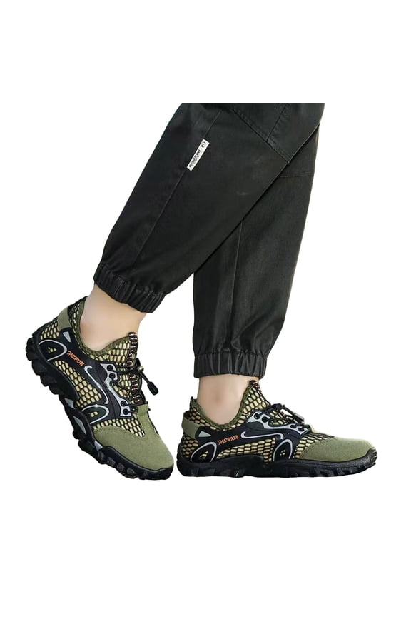 Water Shoes Men Quick Drying Outdoor Hiking Barefoot Beach Shoes Boat Footwear for Diving Hiking Sailing Travel Wading Swimming Fishing Green 10.5
