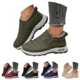 thumbnail image 1 of Pandaie Winter Boots for Women Waterproof Non Slip Snow Ankle Booties Orthopedic Arch Support Outdoor Walking Sneakers Shoes Beige 9.5, 1 of 6