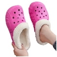 thumbnail image 1 of Pandaie Women Men Fleece Lined Clog Slippers Slip on Warm Plush Lined Garden Shoes Non Slip Indoor Outdoor Bedroom Unisex Home Slipper Size 6‑10, 1 of 6