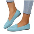 thumbnail image 1 of Pandaie Women's Ballet Flat Shoes Mesh Pointed Toe Flats May Jane Comfortable Slip on Ladies Casual Work Walking Driving Loafers Sky Blue Size 9, 1 of 6