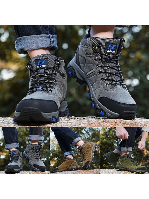 Women’s Hiking Boots Waterproof Lightweight Hiker Camping Ankle Booties Non Slip Comfortable Arch Support Outdoor Trail Travel Shoes Green 6.5