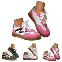 Pandaie Women's Platform Fashion Sneakers Retro Comfortable Casual Walking Shoes Anti Slip Stylish Classic Tennis Trainers Green 6