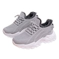 thumbnail image 1 of Pandaie Women's Platform Sneakers Warm Fleece Lined ​Tennis Shoes Comfortable Winter Outdoor ​Running Walking Shoes Grey 7.5, 1 of 8
