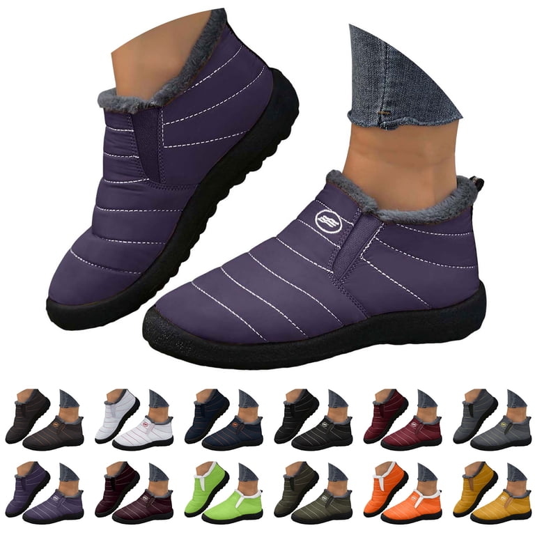 Pandaie Womens Mens Winter Snow Boots Comfortable Fleece  display picture 1
