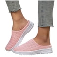 thumbnail image 1 of Pandaie Womens Mesh Walking Mules Sneakers Knit Breathable Open Back Slip On Shoes Orthopedic Tennis Backless Slippers with Arch Support (Pink,8), 1 of 6