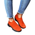 thumbnail image 1 of Pandaie Womens Slip on Walking Shoes Mesh Running Athletic Sports Sneakers Lightweight Breathable Workout Casual Shoes with Arch Support Orange 8, 1 of 7