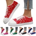 thumbnail image 1 of Pandaie Womens Sparkly Sneakers Glitter Shiny Sequin Tennis Walking Running Shoes Wedding Concert Comfortable Lace Up Platform Sneaker Black Size 6.5, 1 of 6