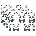 thumbnail image 1 of Pandas 12×18 inch Placemats Heat Resistant Washable Foldable Rectangular Placemats Set Decoration Indoor Outdoor for Kitchen Dining Table 6PCs, 1 of 8
