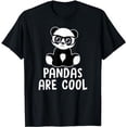thumbnail image 1 of Pandas Are Cool Funny Panda Lover Quote Cute Glasses Graphic T-Shirt, 1 of 5