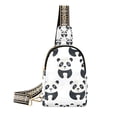 thumbnail image 1 of Pandas Crossbody Bags Backpack Chest Bag Shoulder Bag Waist Bag for Outdoor Travel Hiking Fitness Cycling, 1 of 7