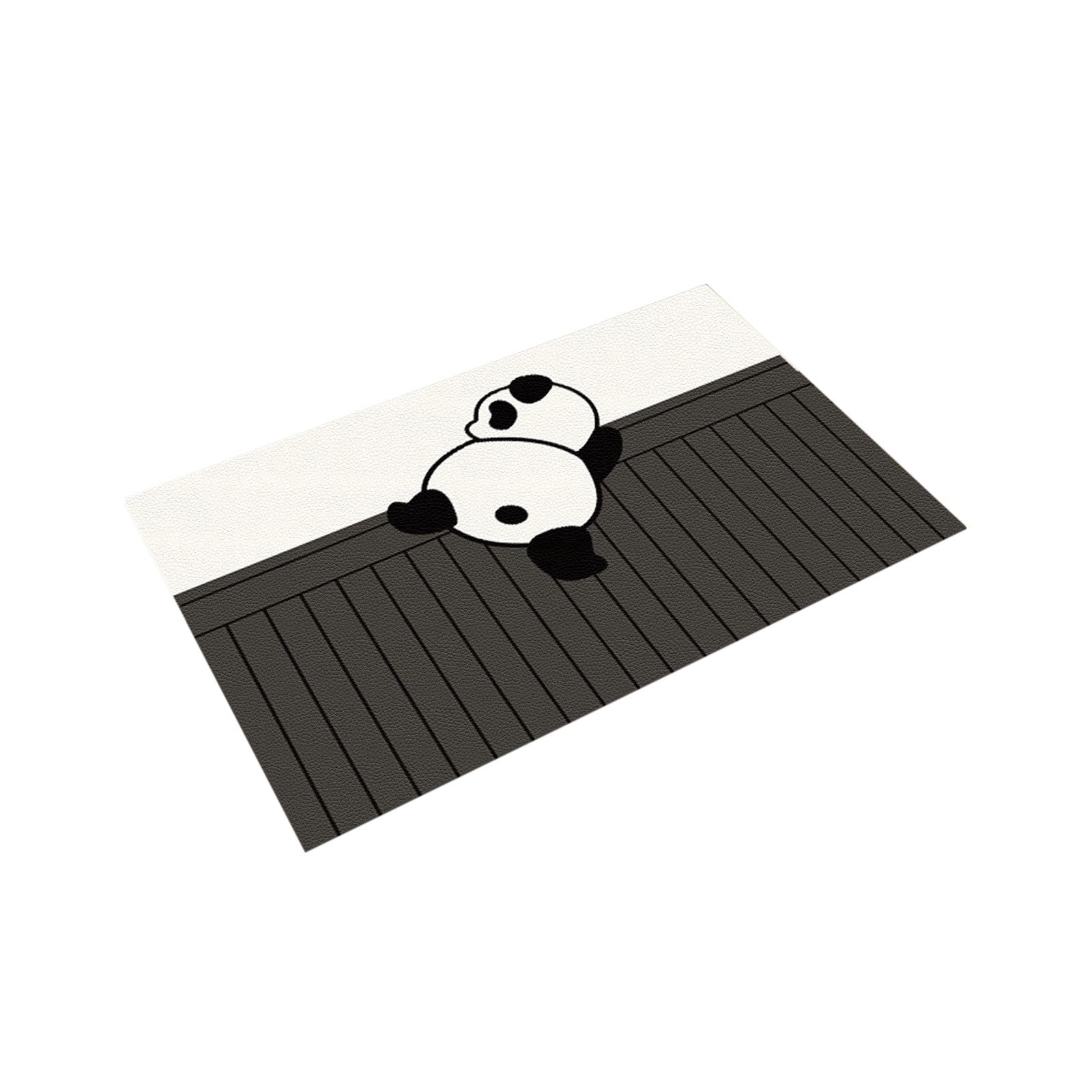 Pandas Diatom Mud Carpet Absorbs Water Quickly Dirt Resistants Cute