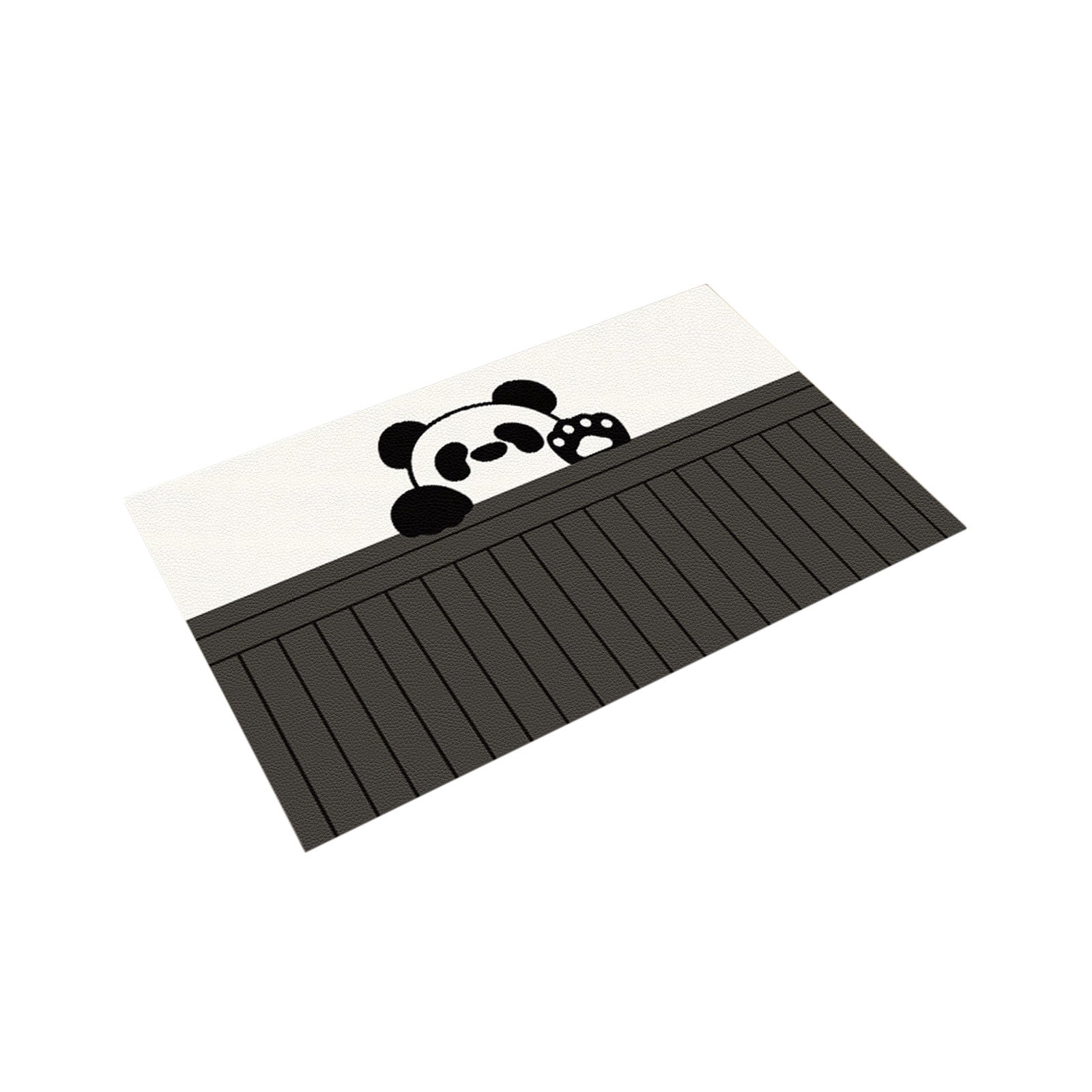 Pandas Diatom Mud Carpet Absorbs Water Quickly Dirt Resistants Cute